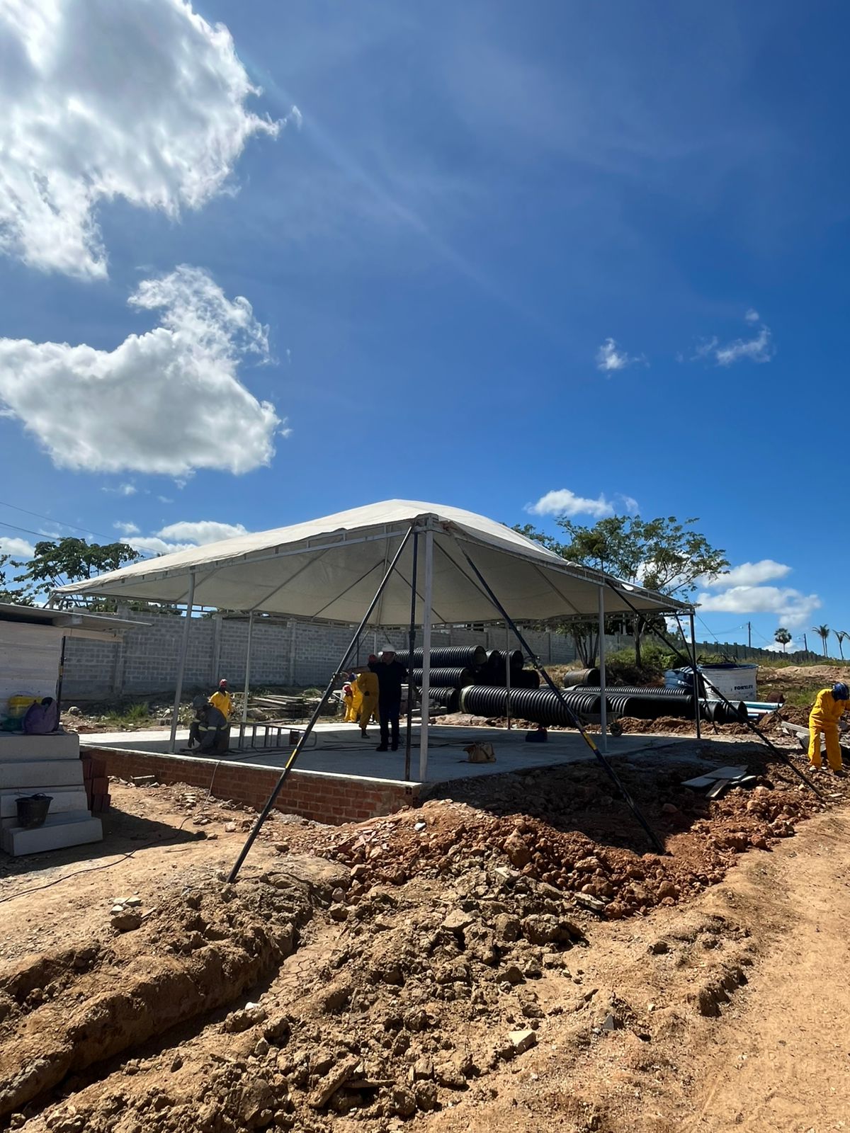 Imagem da obra do empreendimento