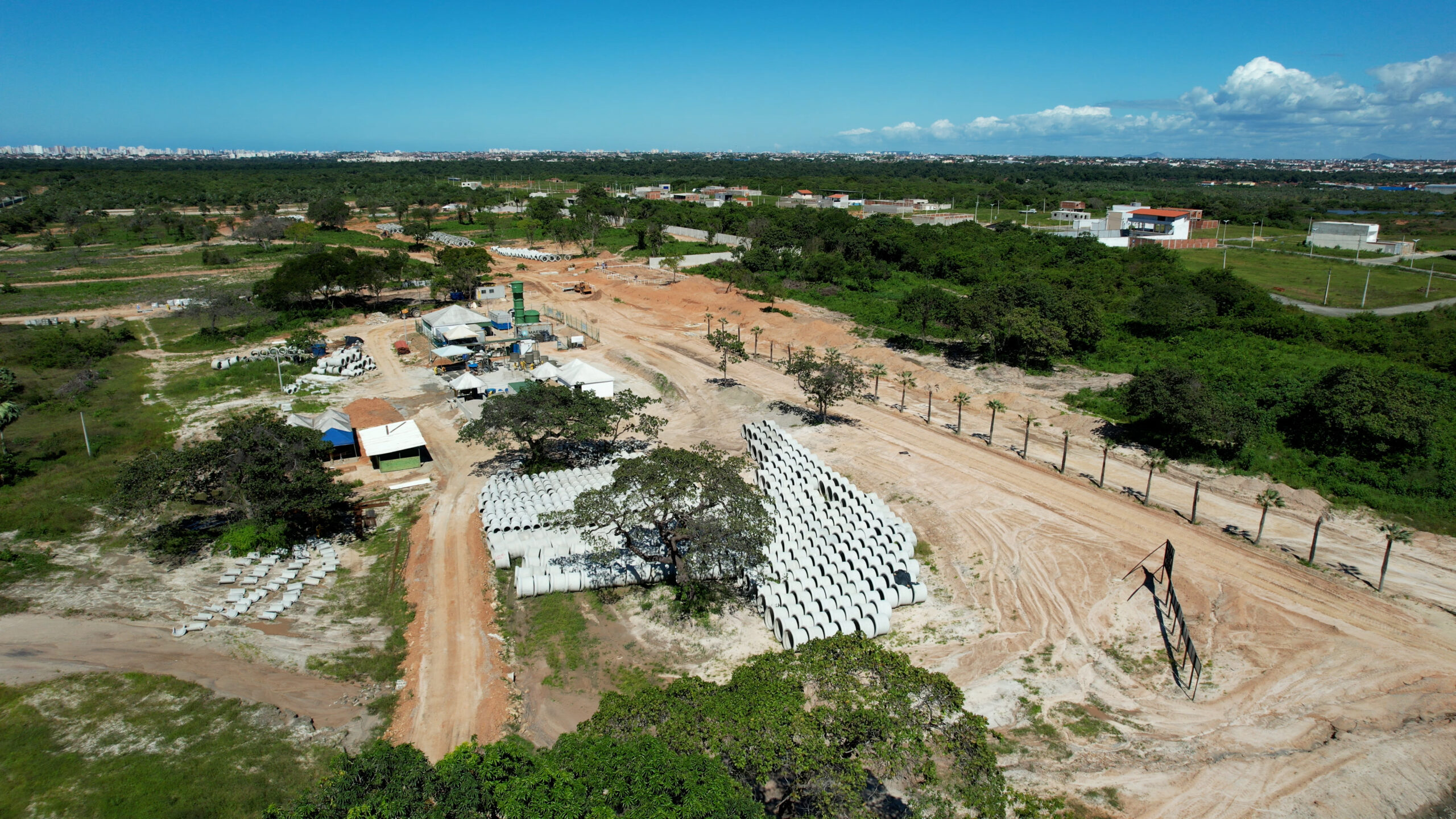 Imagem da obra do empreendimento