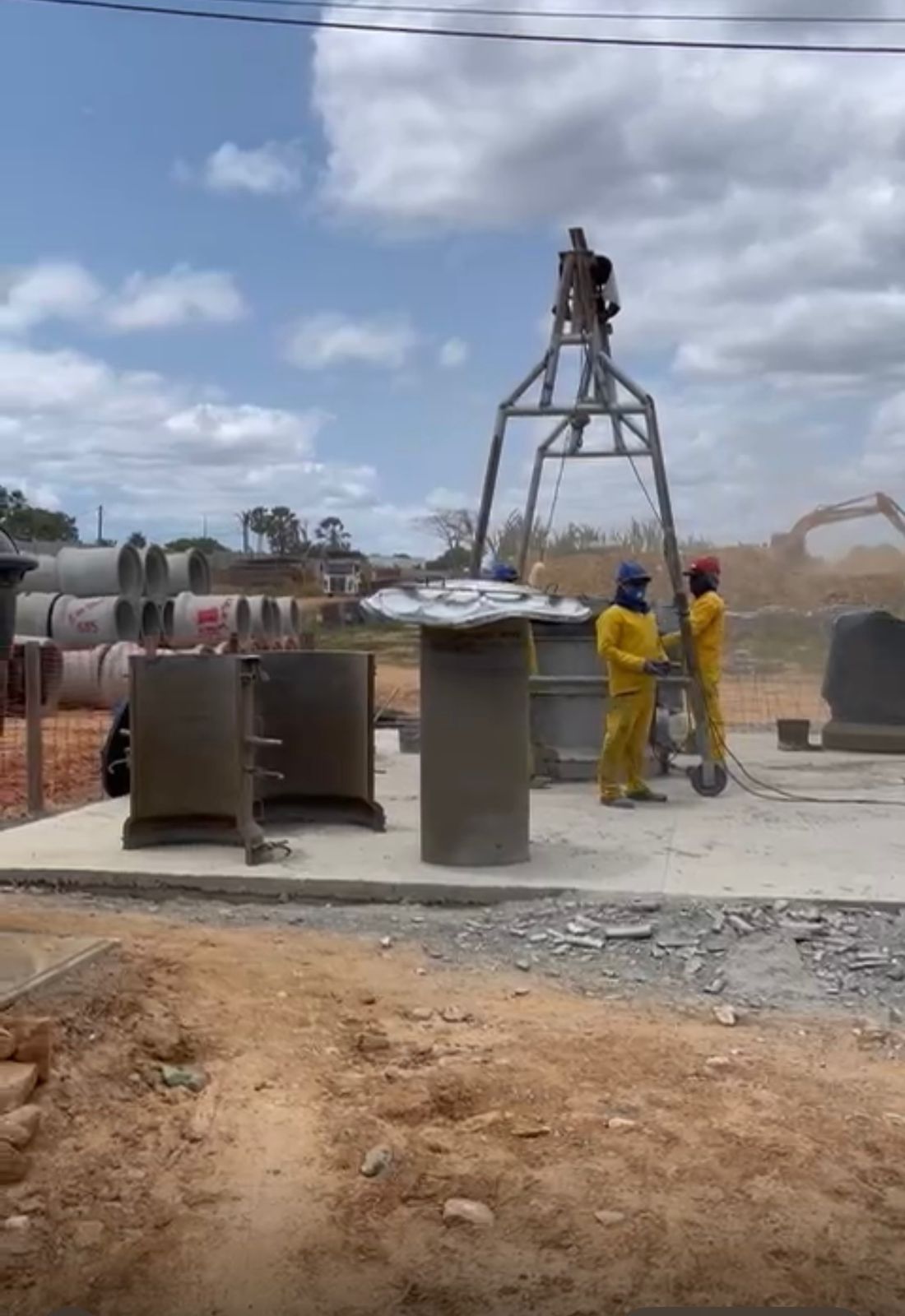 Imagem da obra do empreendimento